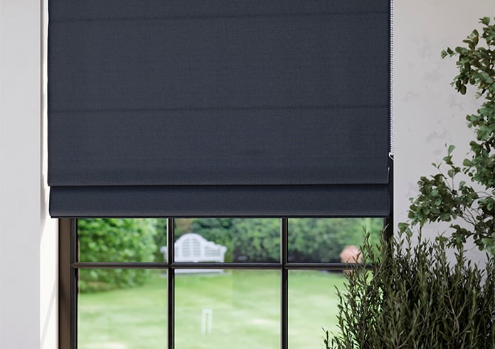 Geneva, Volcanic Black - Roman Blind - Image 5